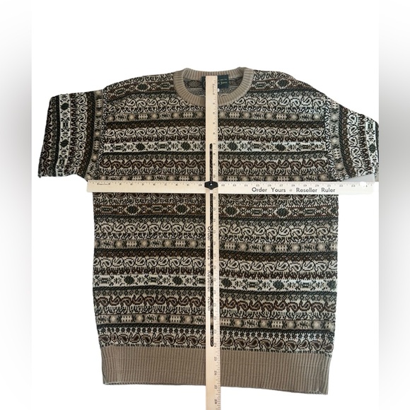 Vintage Patrick James patterned sweater size large - Picture 3 of 5